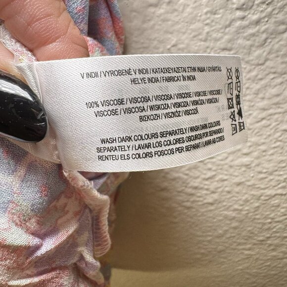 womens primark pastel summer dress Size 10 US Floral Spring Lightweight - Picture 8 of 9